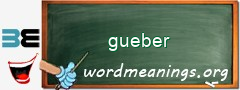 WordMeaning blackboard for gueber